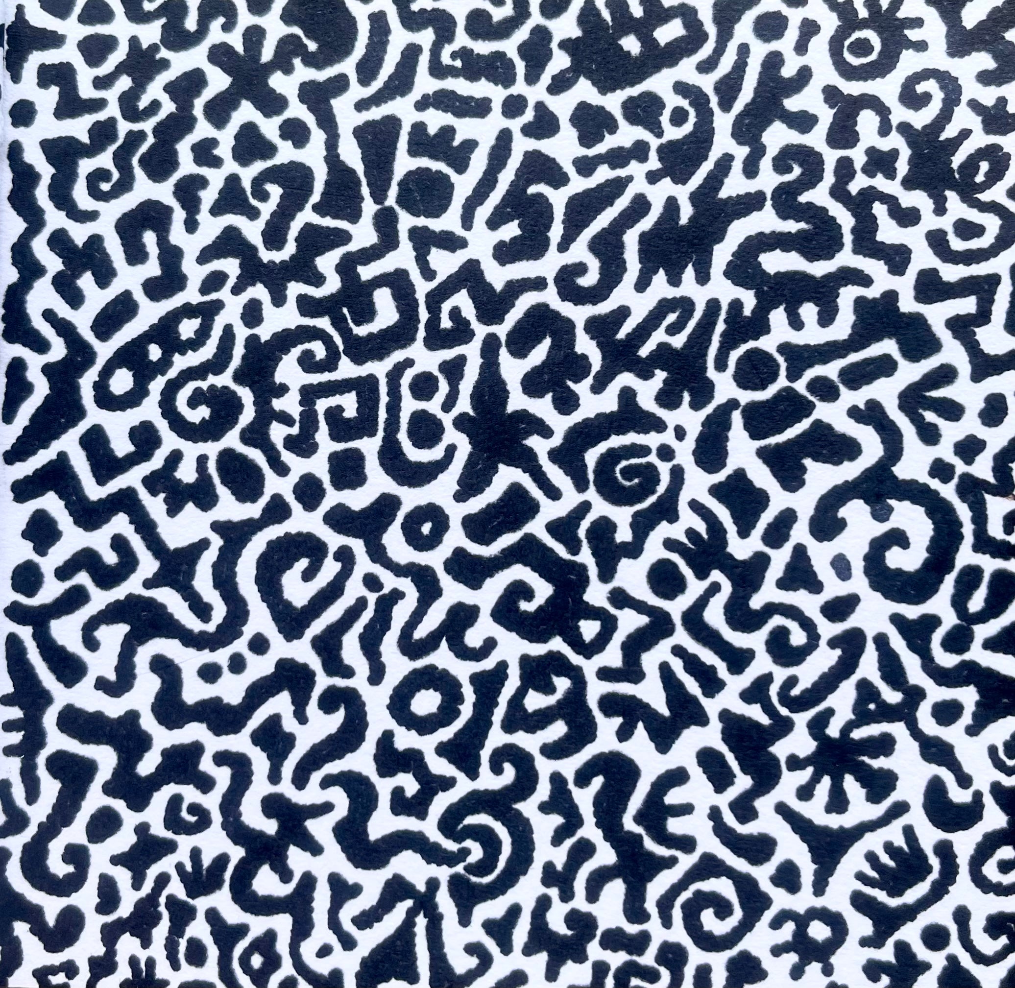 Hand Drawn Abstract Art Sticker - "Dotted Fantasia" by VeneziaMiaDoodles