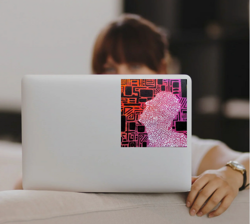 Hand Drawn Abstract Sticker- "The Dream Keeper" by VeneziaMiaDoodles